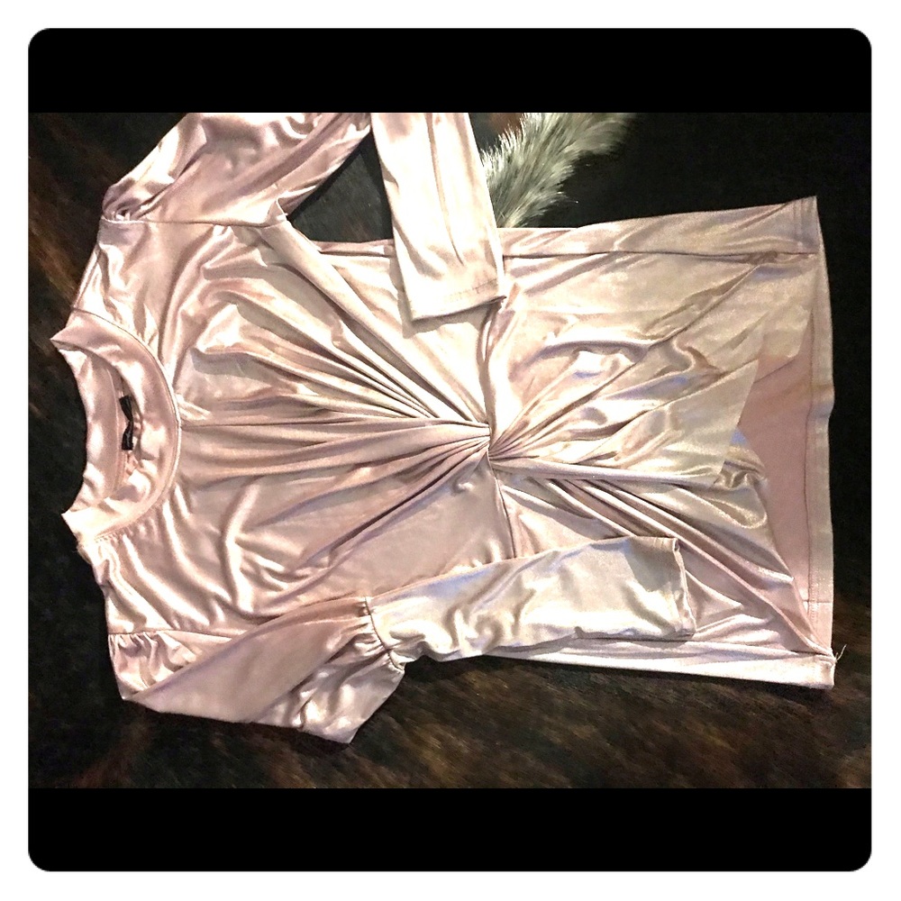 Pink l/s stretchy top